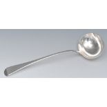 A George IV silver Old English ladle, Robert Rutland, London,