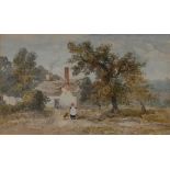 Joseph Murray Ince (late 19th century) A pair, Outside Welsh Bryn signed, watercolour,