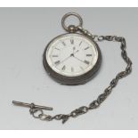 An Edwardian silver gentleman's open-faced chronometer pocket watch, 4.