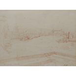 Adrian Daintrey (1902 - 1988) Tower Bridge from the Thames signed, inscribed and dated Rotherhithe,