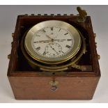 An early 20th century German marine chronometer, 9.