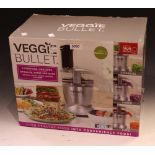 A Veggie Bullet Electric Spiralizer, Shredder and Slicer,