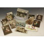 Postcards - assembly of cards featuring babies and children,