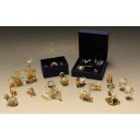 Swarovski crystal ornaments, Crystal Memories Journeys, including boat, coach, roller boot,