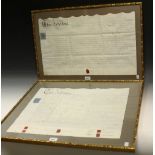 An early 19th century indenture, Long Clawson, Leicestershire, 1818,