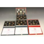 Coins - British Proof sets, 1984, 1986, 1987,