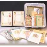 A 1920's photograph album containing photographs; other photographs and cabinet cards,