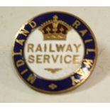 Railwayana - a Midland Railway Railway Service enamel badge