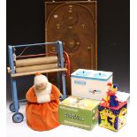 Toys and Juvenalia - a Tri-ang child's mangle; a Chad Valley Hoovermatic washing machine;