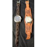 A Parfa 17 jewel Incabloc wrist watch; another,