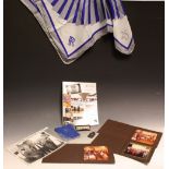 Rolls Royce Memorabilia - a 25 year service silk scarf; a quantity of photographs;