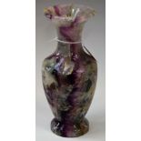A Chinese fluorite baluster vase, 25.