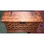 A continental hardwood chest,