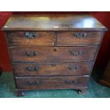 A George III mahogany chest,