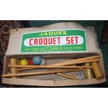 A Jaques London croquet set, manufactured by John Jaques & Son, Thornton Heath, Surrey,