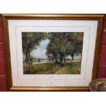 Tom Terris (fl. 1897 - 1940) By the Riverside signed, watercolour, 29.