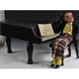 Phyllis Knight-Jones (1933-2009) a hand made marionette puppet pianist and grand piano,