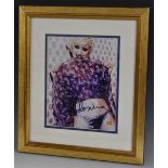 An autographed photographic image of Madonna, with Hamilton Bland certificate of authenticity,