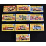 Matchbox Toys 1-75 Superfasts , No1 Mod rod, No6 Ford Pick-up, No8 Wild Cat Dragster,