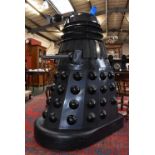 Stage & Screen - Props, Dr Who, a full size scale replica Dalek, black painted fibre glass,