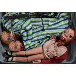 Phyllis Knight-Jones (1933-2009) a trio of hand made marionette puppets,