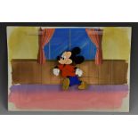 A Walt Disney Mickey Mouse film cell animation cellophane/watercolour,