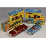 Corgi Toys - 158 Lotus Climax F1 car, red and white, driver controlled steering, suspension,