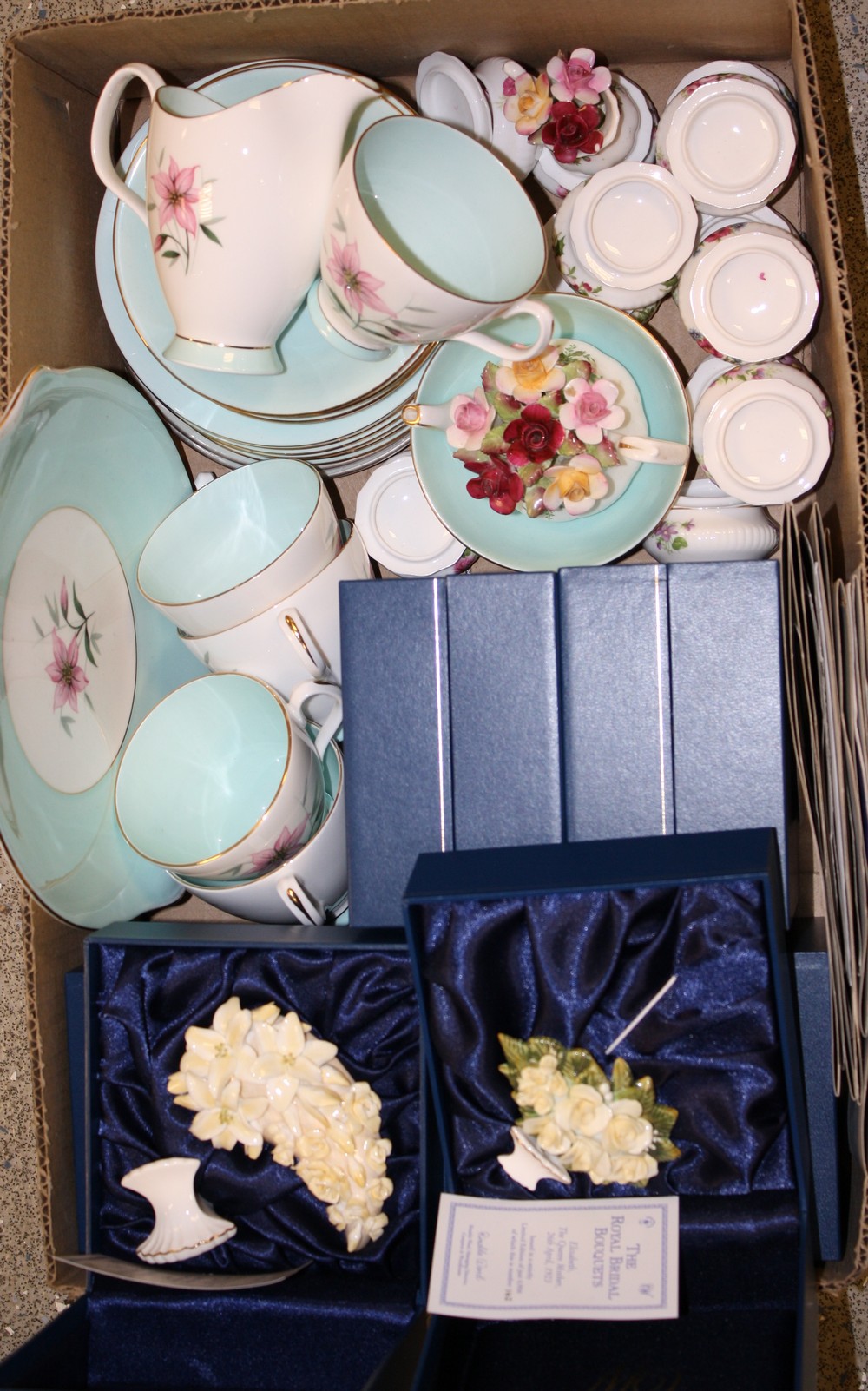 Ceramics - a Royal Albert Elfin pattern part tea set, comprising cups, saucers, side plates,