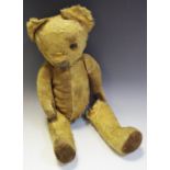 A mid 20th century jointed mohair bear