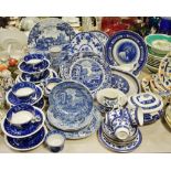 Blue and White - Spode Italian pattern; Tower pattern tea ware;