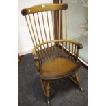 An Ercol type rocking chair