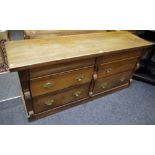 A late 19th/early 20th century Canary pine sideboard
