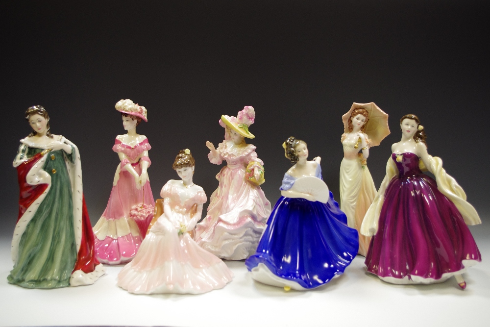 Coalport figures - The Park Lane Collection, Thoughts of You, High Society - Lady Charlotte,