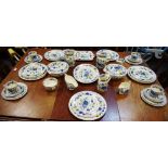 Mason's ironstone regency pattern tea and dinner ware including vegetable tureen, gravy boat,