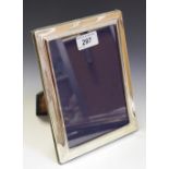 An Elizabeth II silver easel photograph frame,