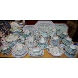 Comprehensive Adams Calyx Ware pattern service comprising of tureens, meat plates, coffee pot,