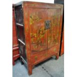 An oriental double wardrobe,