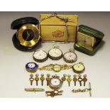 Seven Edwardian and later ladies half hunter pocket watches,