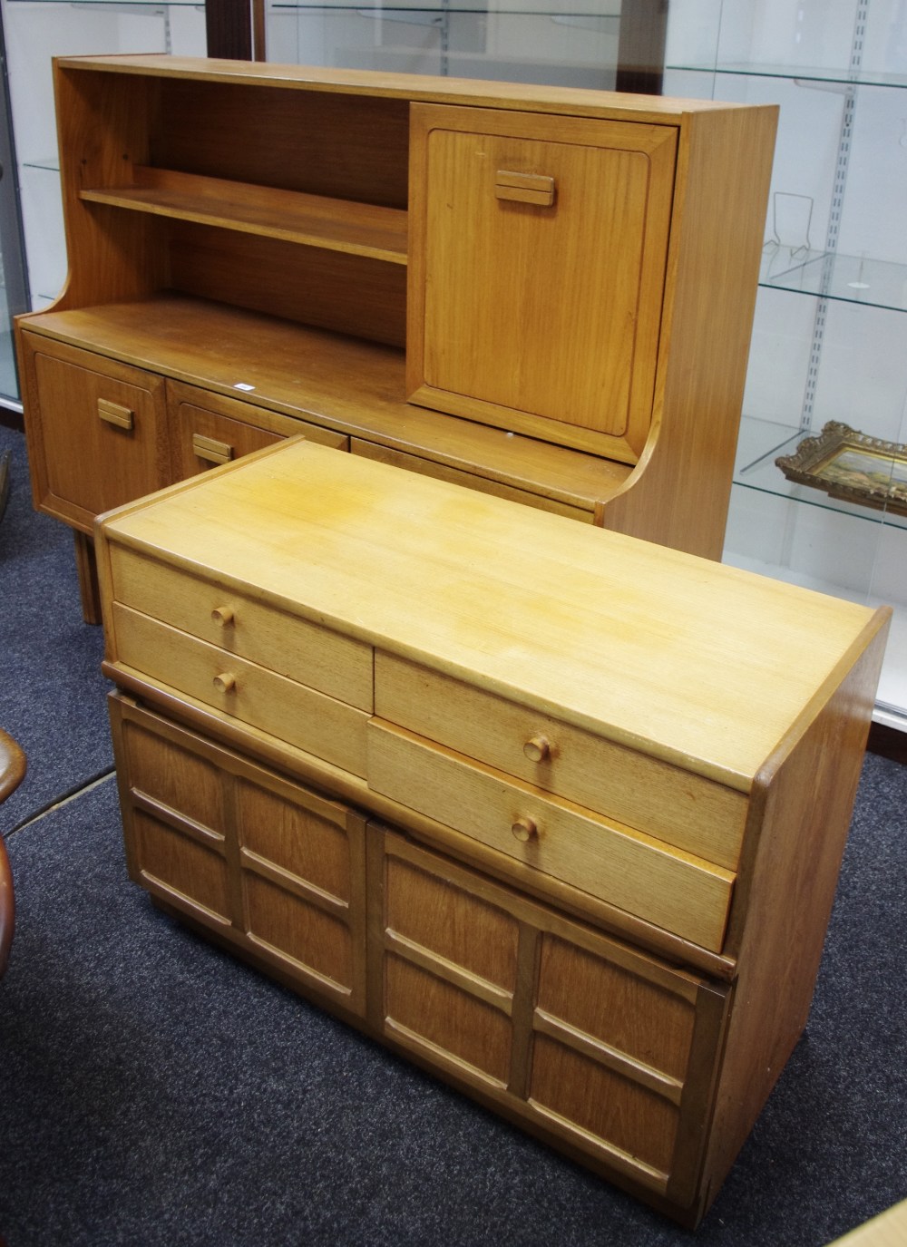 A Nathan Furniture retro teak cabinet,