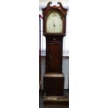 A George III oak longcase clock, 32.