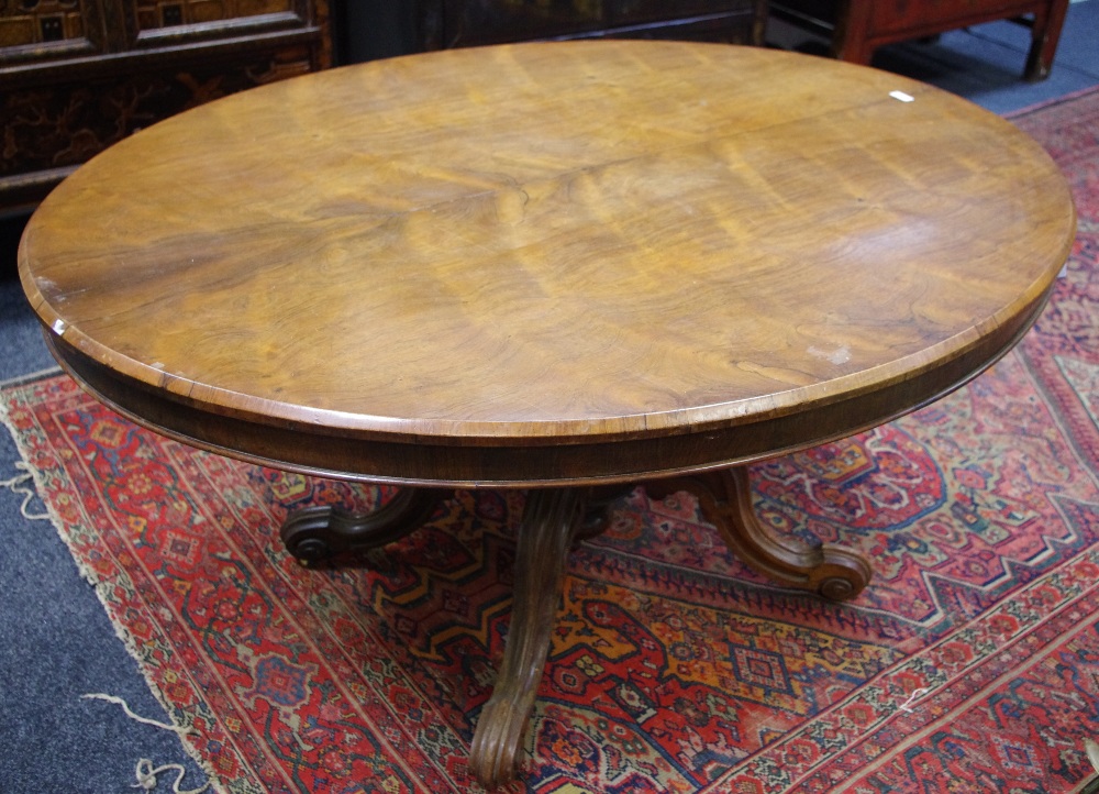 A Victorian rosewood breakfast table circa 1860