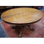 A Victorian rosewood breakfast table circa 1860