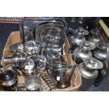 Metalware - teapots; thermos flasks; trays, tankards etc.