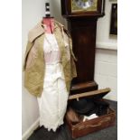 Textiles & Fashion - Victorian and Edwardian examples, including quilted aprons; gowns, lace work,