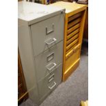 A Tambour front filing cabinet,