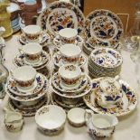 A Booths Dovedale pattern part tea and dessert service comprising 12 teacups & saucers, side plates,
