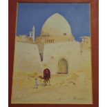 Godwin Bennet (1888 - 1960) Luxor, Egypt signed, gouache, 24.