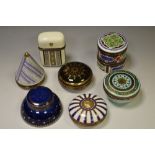 Wedgwood Hidden Treasures - seven trinket boxes, sterling silver mounts, The Greenwich Clock,