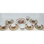 A part tea service, for six,