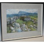 Arthur Campbell (1909-1994) Sheep Fold, Portnablagh, southern Ireland signed, watercolour,